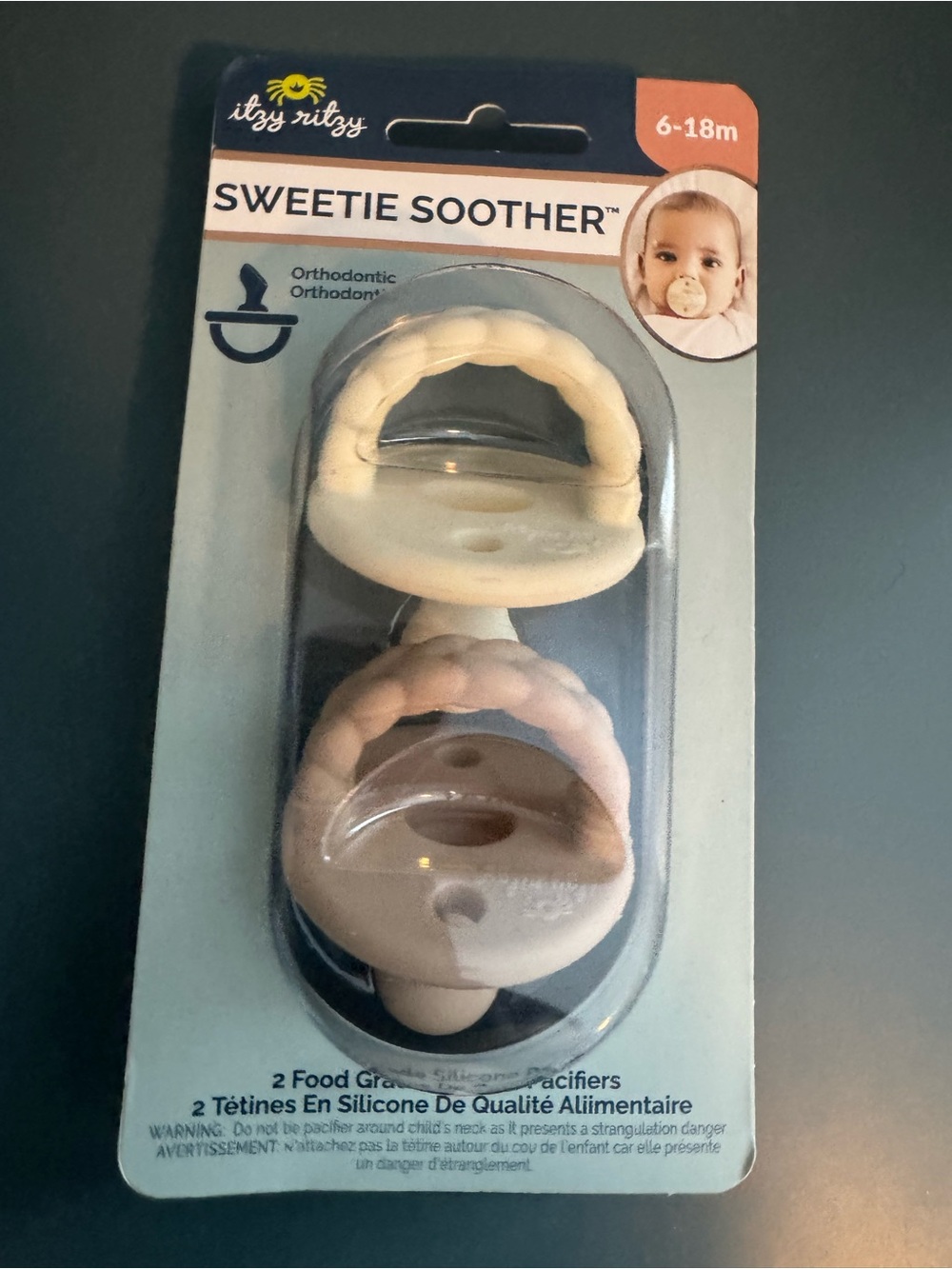 Itzy Ritzy Sweetie Soother Pacifier 2-Pack 6-18m Silicone